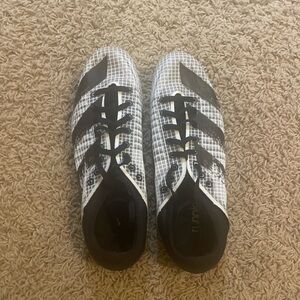 Adidas Black and White Track Cleats